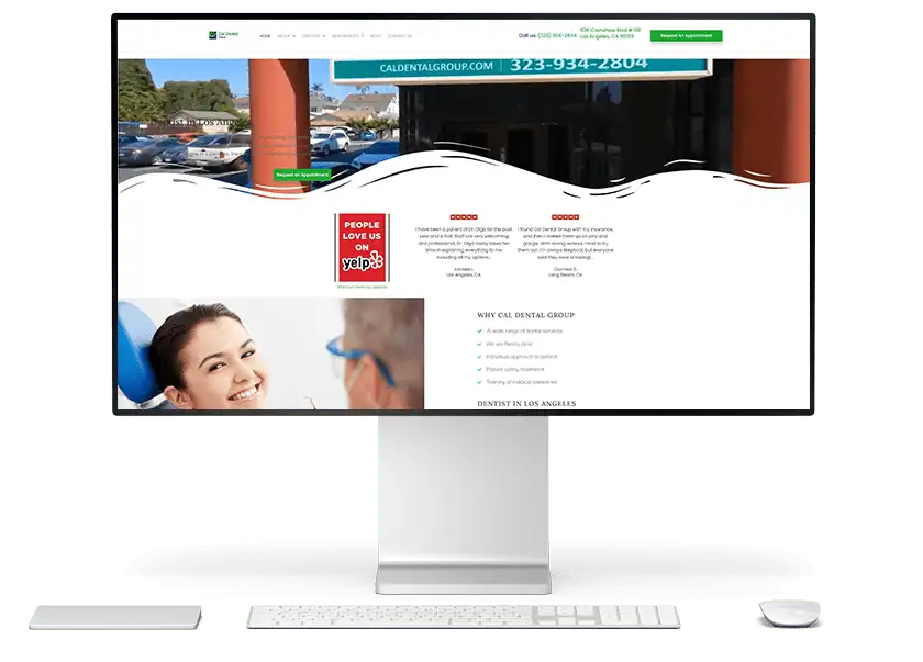 Dental custom web design