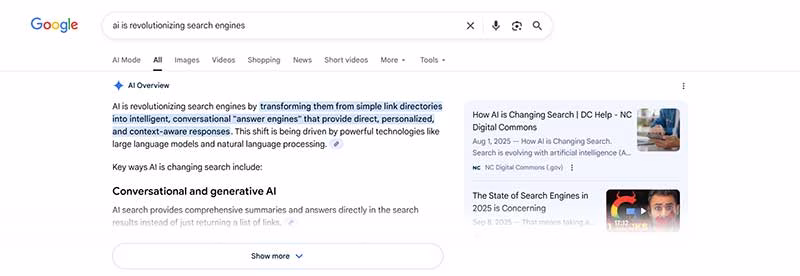 AI is Revolutionizing Search Engines