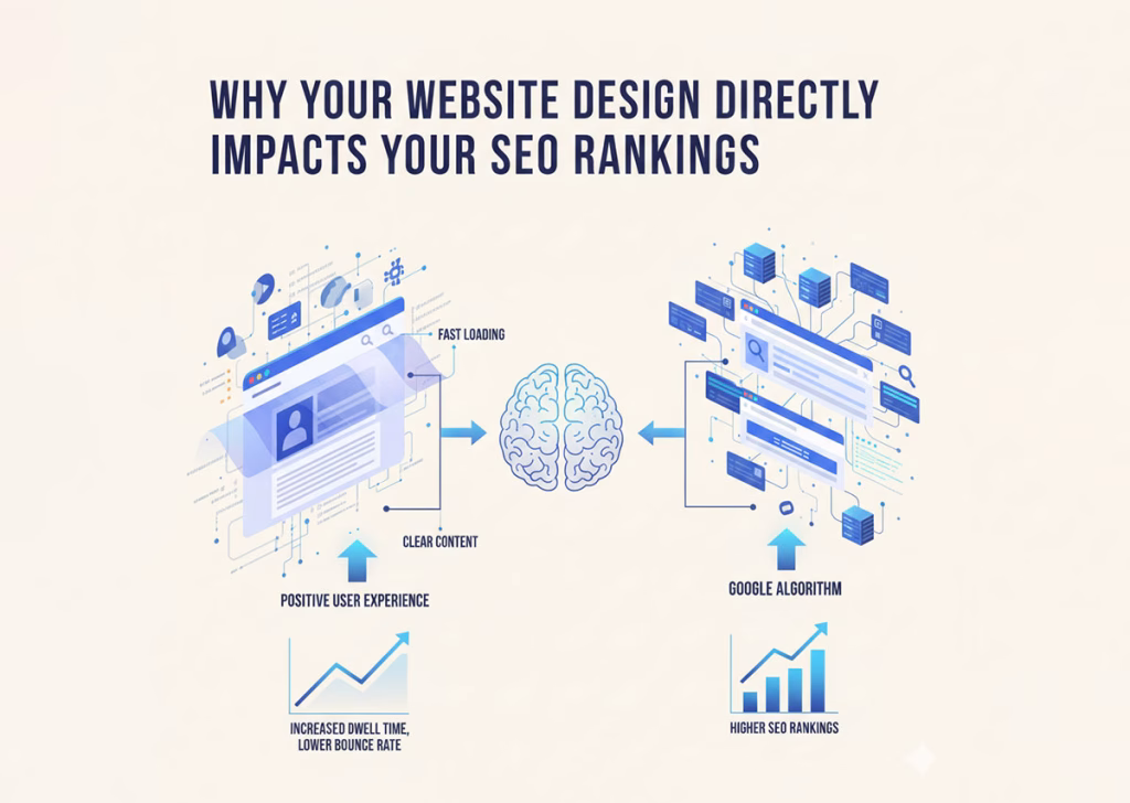 Professional website design that directly impacts SEO rankings and organic search performance