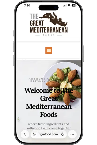 Food manufacturing facility with digital marketing growth chart overlay — Los Angeles SEO Inc helps food manufacturers get more leads and rank higher on Google